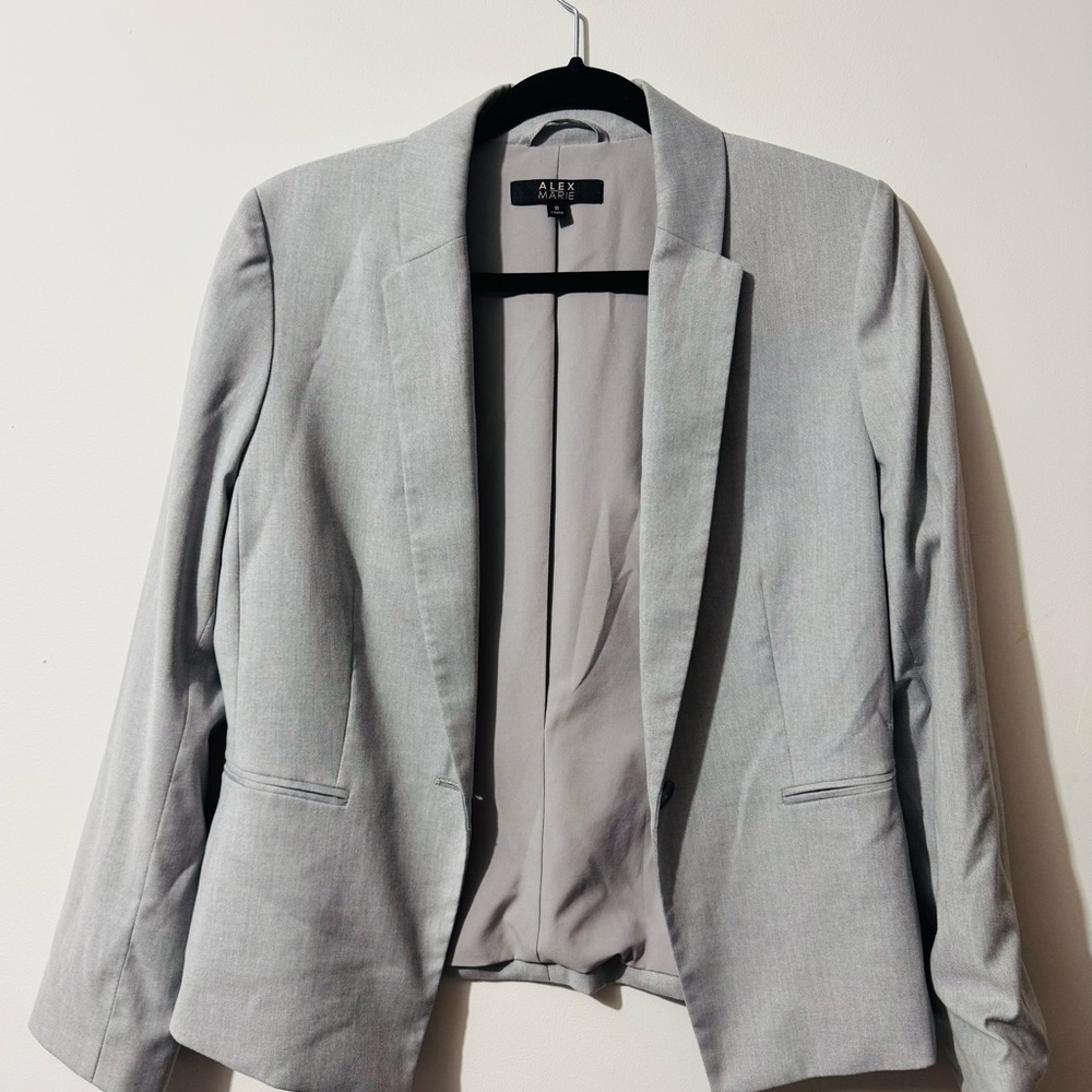 Alex Marie Light Gray Women's Blazer
